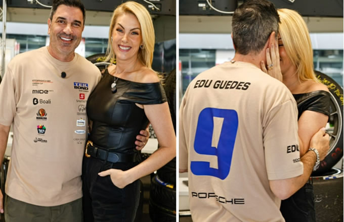 Ana Hickmann celebra 45 anos e prestigia corrida de Edu Guedes