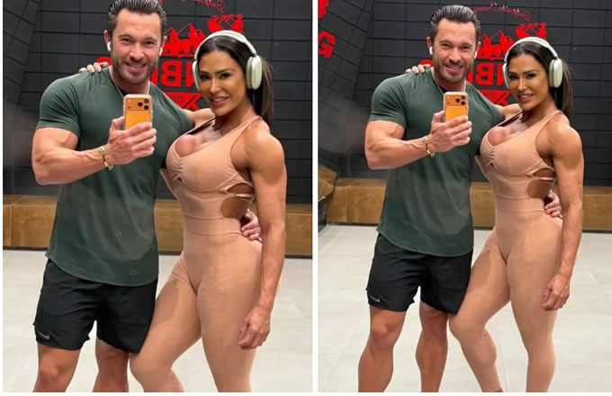 Gracyanne Barbosa treina com o novo affair